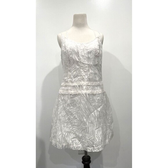 Walter‎ Baker Women's White Bridal Shower Summer Strappy Criss Cross Dress 10 - Picture 1 of 7